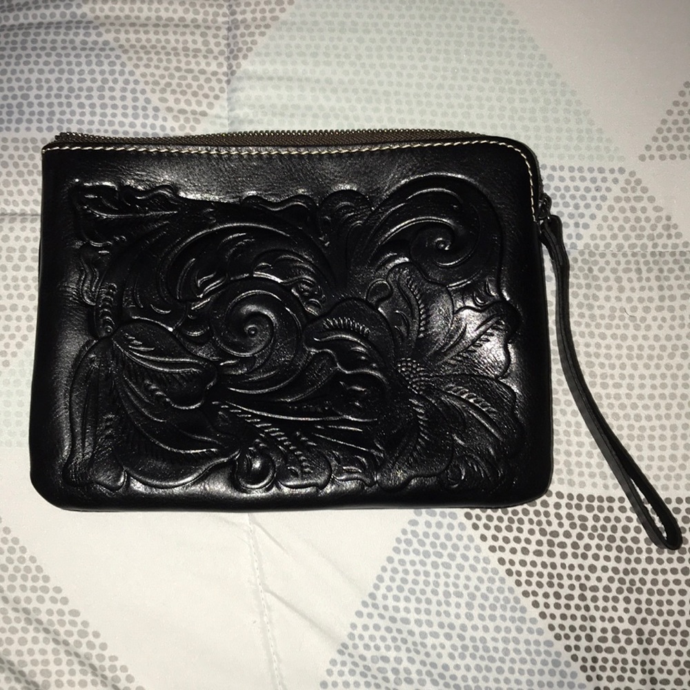 Patricia Nash black wristlet
